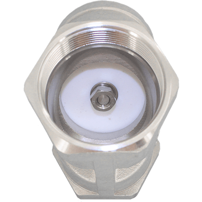 Обратный клапан муфтовый Y-тип нержавеющий, AISI304 DN32 (1_1/4"), (CF8), PN63, NK-YC32/4