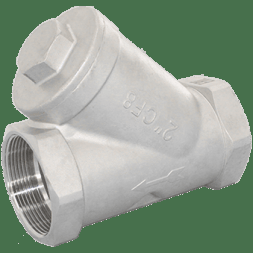 Обратный клапан муфтовый Y-тип нержавеющий, AISI304 DN40 (1_1/2"), (CF8), PN63, NK-YC40/4