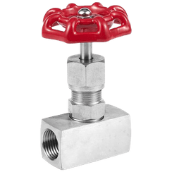 Игольчатый вентиль (клапан) муфтовый нержавеющий,  AISI304 DN8 (1/4"), (CF8), PN400, NK-ZN8/4