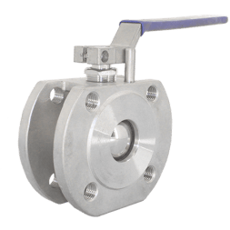 Кран шаровый межфланцевый нержавеющий (1PC), AISI304 DN20 (3/4"), (CF8), PN16, NK-BIF20/4