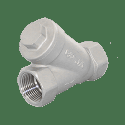 Обратный клапан муфтовый Y-тип нержавеющий, AISI316 DN20 (3/4"), (CF8M), PN63, NK-YC20/6