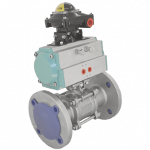 Кран шаровый межфланцевый нержавеющий (1PC), AISI304 DN32 (1_1/4&quot;), (CF8), PN16, NK-BIF32/4