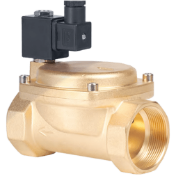 Клапан электромагнитный латунный, обратного действия, нормально закрытый, DN50 (2"), PN16, 220AC, 0927700-220AC