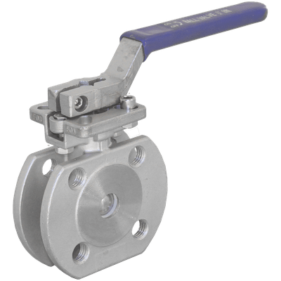 Кран шаровый межфланцевый под привод нержавеющий (1PC), AISI304 DN15 (1/2&quot;), (CF8), PN16, NK-BIFp15/4