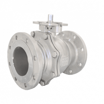 Кран шаровый фланцевый двусоставной нержавеющий (2PC), AISI304 DN125 (5&quot;), (CF8), PN16, NK-BFt125/4