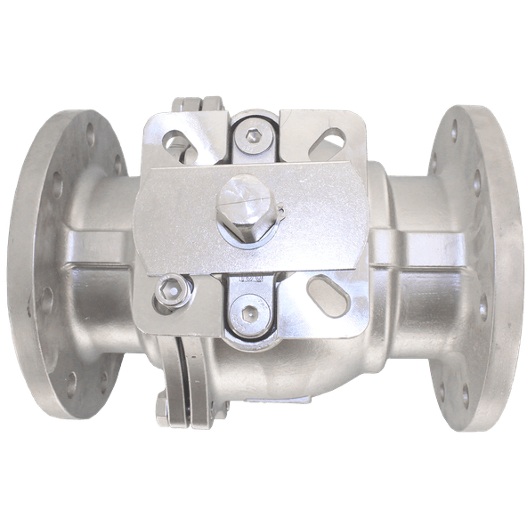 Кран шаровый фланцевый двусоставной нержавеющий (2PC), AISI304 DN125 (5"), (CF8), PN16, NK-BFt125/4