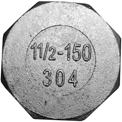 Заглушка В/Р 6-ти гранная нержавеющая, AISI304 DN40 (1_1/2&quot;), (CF8), PN16, NK-DTP40/4