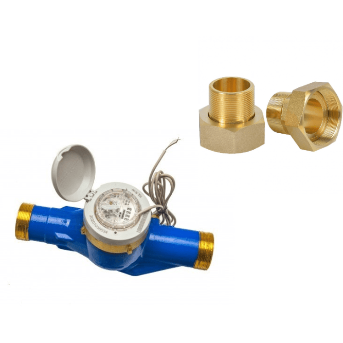 Счетчик воды Zenner Dn50 (хол.вода, 10 л/импульс, в сборе)