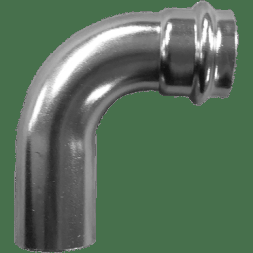 Пресс-отвод однораструбный нержавеющий, AISI304 35mm, CF8, PN16, NK-FEPE35/4