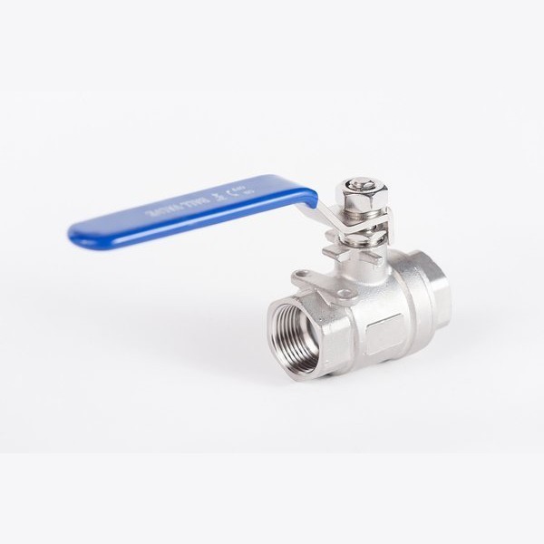 Кран шаровый муфтовый двусоставной нержавеющий (2PC), AISI316 DN15 (1/2"), (CF8M), PN64, NK-BMH15/6