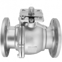 Кран шаровый фланцевый двусоставной нержавеющий (2PC), AISI304 DN65 (2_1/2&quot;), (CF8), PN16, NK-BFt65/4