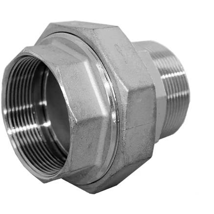 Американка нр/вр нержавеющая, AISI304 DN65 (2_1/2"), (CF8), PTFE, PN16, NK-ADM65/4