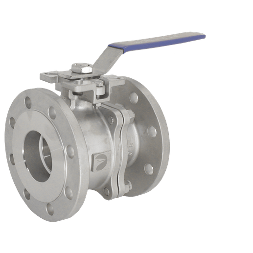 Кран шаровый фланцевый двусоставной нержавеющий (2PC), AISI304 DN80 (3"), (CF8), PN16, NK-BFt80/4