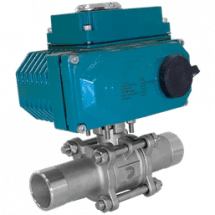 Кран шаровый приварной, AISI304 DN32 (1_1/4&quot;), с электроприводом AC 24V (C-05), NK-BEp32/4*PEAL50