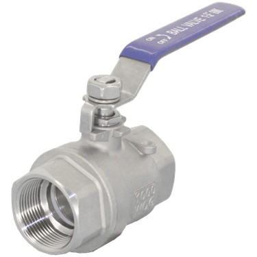 Кран шаровый муфтовый двусоставной нержавеющий (2PC), AISI316 DN32 (1_1/4&quot;), (CF8M), PN40, NK-BMH32/6