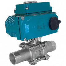 Кран шаровый приварной, AISI304 DN40 (1_1/2&quot;), с электроприводом AC 24V (C-05), NK-BEp40/4*PEAL50