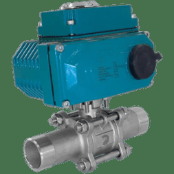 Кран шаровый приварной, AISI304 DN40 (1_1/2"), с электроприводом AC 24V (C-05), NK-BEp40/4*PEAL50