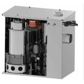 WC-BOX Установка по отведению стоков, 40л, C насосом, с верт. поплавком, с сигнализацией