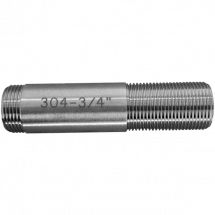 Сгон резьбовой нержавеющий, AISI304 DN20 (3/4&quot;), (CF8), PN16, NK-DPC20/4