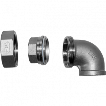 Американка угловая вр/вр нержавеющая, AISI304 DN25 (1&quot;), (CF8), PTFE, PN16, NK-ADY25/4