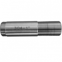 Сгон резьбовой нержавеющий, AISI304 DN25 (1&quot;), (CF8), PN16, NK-DPC25/4