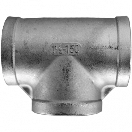 Тройник вр. нержавеющий, AISI304 DN40 (1_1/2&quot;), (CF8), PN16, NK-DTF40/4