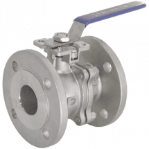 Кран шаровый фланцевый под привод нержавеющий (2PC), AISI304 DN32 (1_1/4&quot;), (CF8), PN16, NK-BFtp(2PC)32/4