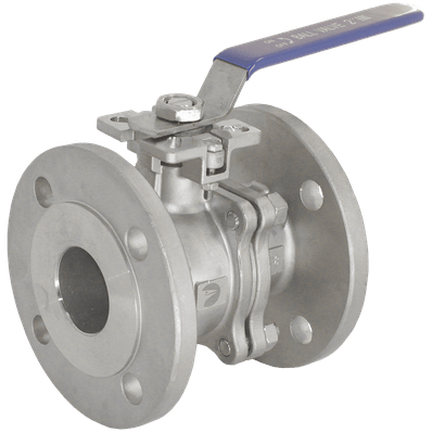 Кран шаровый фланцевый под привод нержавеющий (2PC), AISI304 DN32 (1_1/4"), (CF8), PN16, NK-BFtp(2PC)32/4