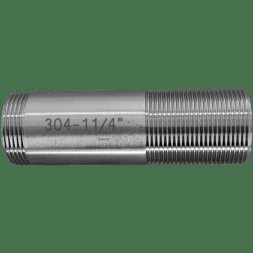 Сгон резьбовой нержавеющий, AISI304 DN32 (1_1/4"), (CF8), PN16, NK-DPC32/4