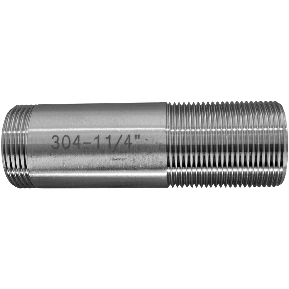 Сгон резьбовой нержавеющий, AISI304 DN32 (1_1/4"), (CF8), PN16, NK-DPC32/4