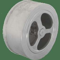 Обратный клапан межфланцевый тарельчатый нержавеющий, AISI304 DN65 (2_1/2"), (CF8), PN25, NK-CSP65/4