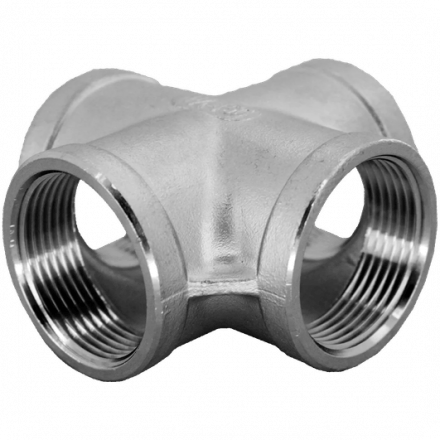 Крестовина нержавеющая, AISI304 DN32 (1_1/4&quot;), (CF8), PN16, NK-DCF32/4