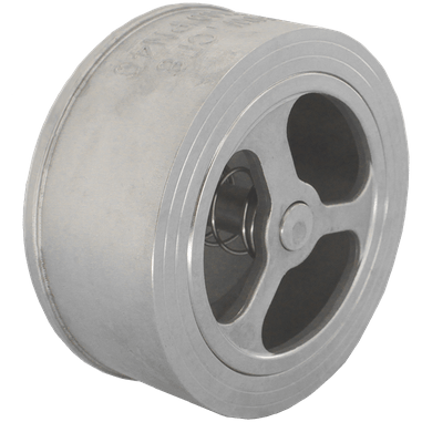 Обратный клапан межфланцевый тарельчатый нержавеющий, AISI304 DN80 (3"), (CF8), PN40, NK-CSP80/4