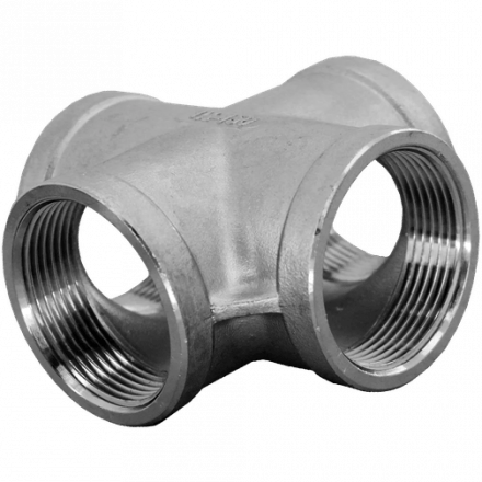 Крестовина нержавеющая, AISI304 DN40 (1_1/2&#039;), (CF8), PN16, NK-DCF40/4