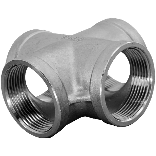 Крестовина нержавеющая, AISI304 DN40 (1_1/2'), (CF8), PN16, NK-DCF40/4