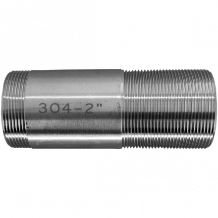 Сгон резьбовой нержавеющий, AISI304 DN50 (2&quot;), (CF8), PN16, NK-DPC50/4