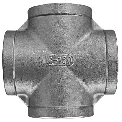 Крестовина нержавеющая, AISI304 DN50 (2"), (CF8), PN16, NK-DCF50/4