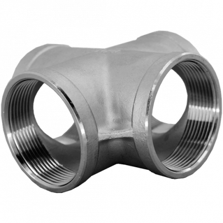 Крестовина нержавеющая, AISI304 DN50 (2&quot;), (CF8), PN16, NK-DCF50/4