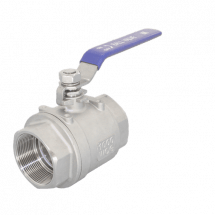 Кран шаровый муфтовый двусоставной нержавеющий (2PC), AISI304 DN80 (3&quot;), (CF8), PN25, NK-BMH80/4