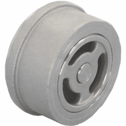 Обратный клапан межфланцевый тарельчатый нержавеющий, AISI316 DN125 (5"), (CF8M), PN16, NK-CSP125/6