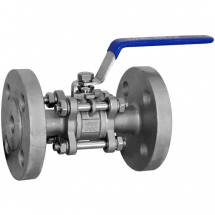 Кран шаровый фланцевый трехсоставной нержавеющий (3PC), AISI304 DN15 (1/2&quot;), (CF8), PN40, NK-BF15/4
