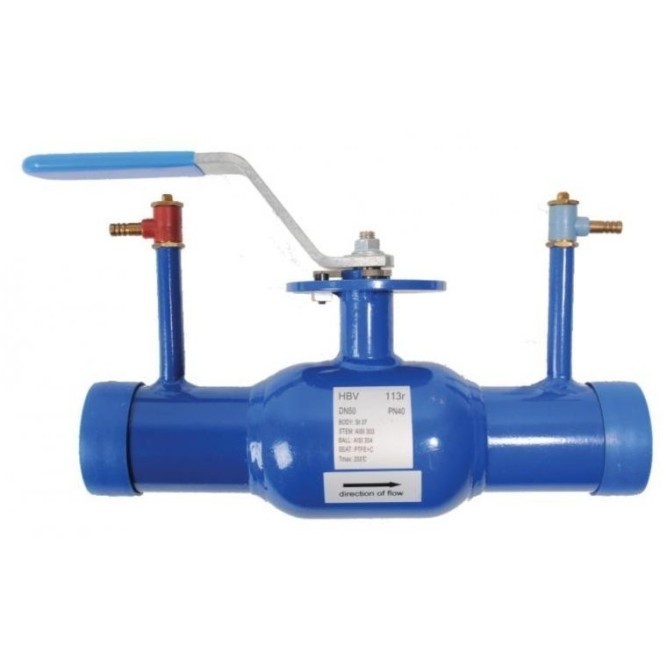 Кран шаровый линейный регулирующий приварной HBV113r, DN 100, PN 25 (HORNHOF)