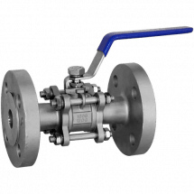 Кран шаровый фланцевый трехсоставной нержавеющий (3PC), AISI304 DN20 (3/4&quot;), (CF8), PN40, NK-BF20/4