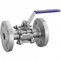 Кран шаровый фланцевый трехсоставной нержавеющий (3PC), AISI304 DN25 (1&quot;), (CF8), PN40, NK-BF25/4