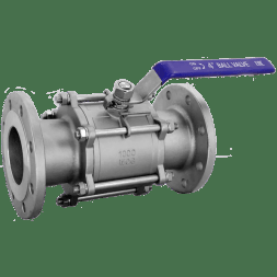 Кран шаровый фланцевый трехсоставной нержавеющий (3PC), AISI316 DN 100 (4"), (CF8M), PN16, NK-BF100/6