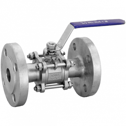 Кран шаровый муфтовый двусоставной нержавеющий (2PC), AISI316 DN32 (1_1/4&quot;), (CF8M), PN40, NK-BML32/6