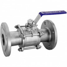 Кран шаровый фланцевый трехсоставной нержавеющий (3PC), AISI304 DN50 (2&quot;), (CF8), PN16, NK-BF50/4