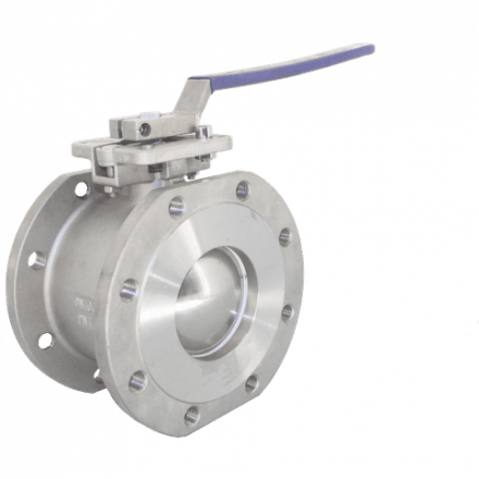 Кран шаровый межфланцевый под привод нержавеющий (1PC), AISI304 DN65 (2_1/2&quot;), (CF8), PN16, NK-BIFp65/4
