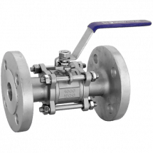 Кран шаровый фланцевый трехсоставной нержавеющий (3PC), AISI316 DN32 (1_1/4&quot;), (CF8M), PN40, NK-BF32/6
