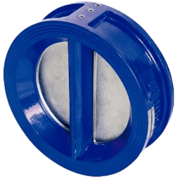 Обратный клапан межфланцевый двухстворчатый чугунный, DN65 (2_1/2"), PN16, NK-CBi65